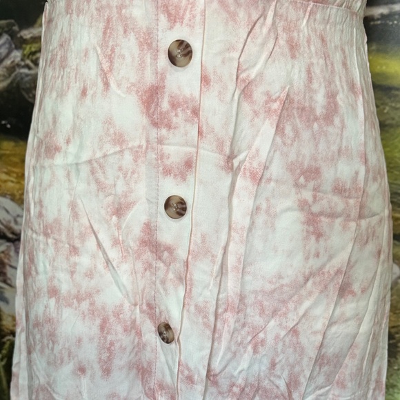 AUW Pink Tie-Dye Button-Down Dress - Picture 4 of 8